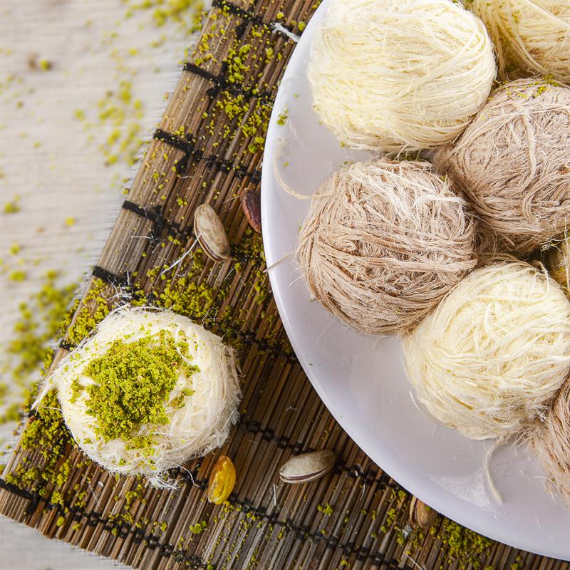 Turkish Cotton Candy with Cacao, Vanilla Flavored, Pistachio 250g