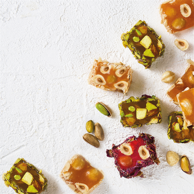 Premium Turkish Delight (Pistachio, Hazelnut, Flavored) 150g
