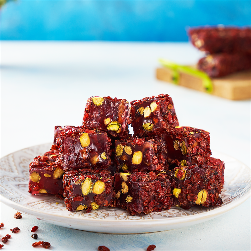 Zereşk Grape Covered Turkish Delight with Pistachio 500g