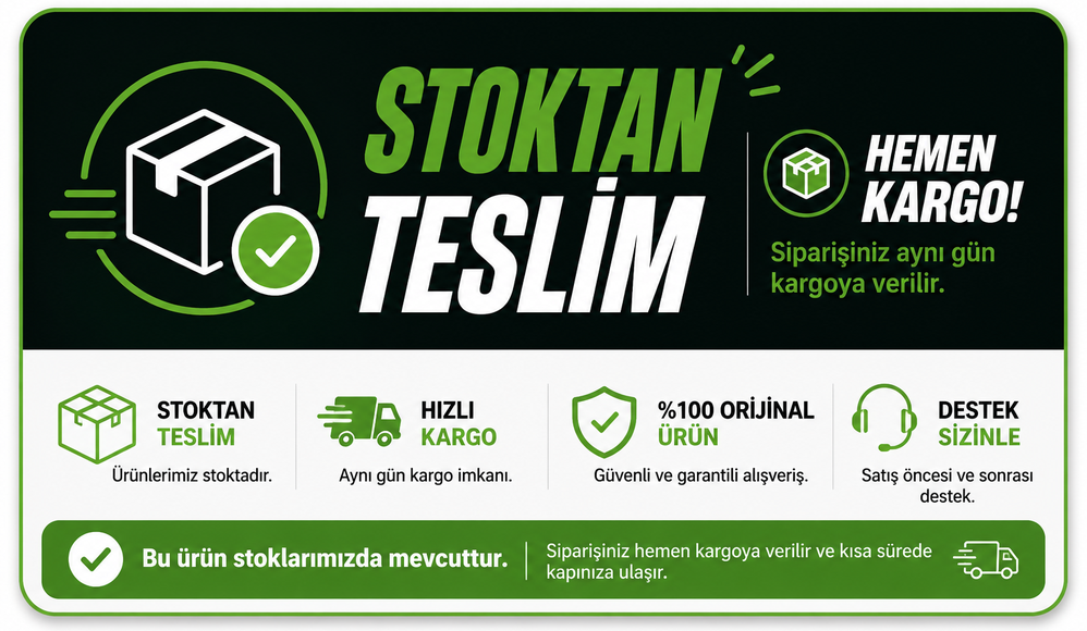 Stoktan teslim!