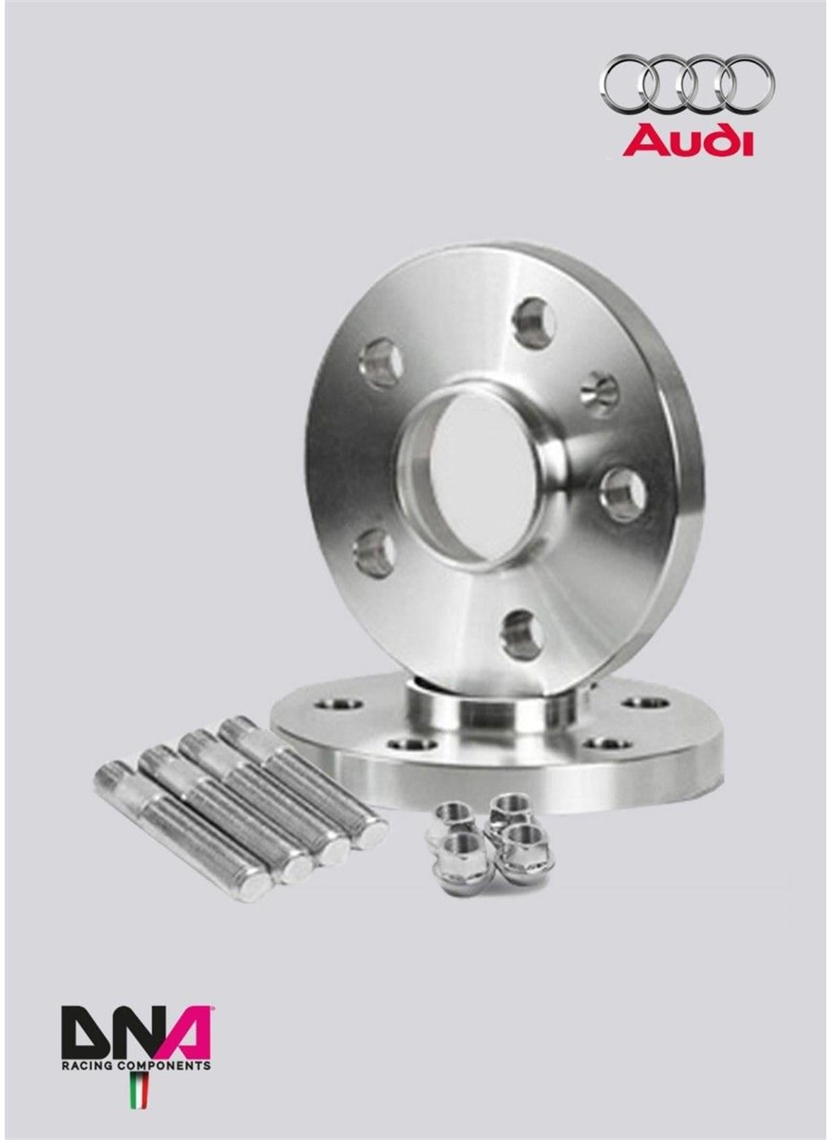 Audi A1‐S1 8X1‐8Xk Wheel Spacers (Pair) 17 Mm + Studs + Nuts Kit ( Pc1281 )
