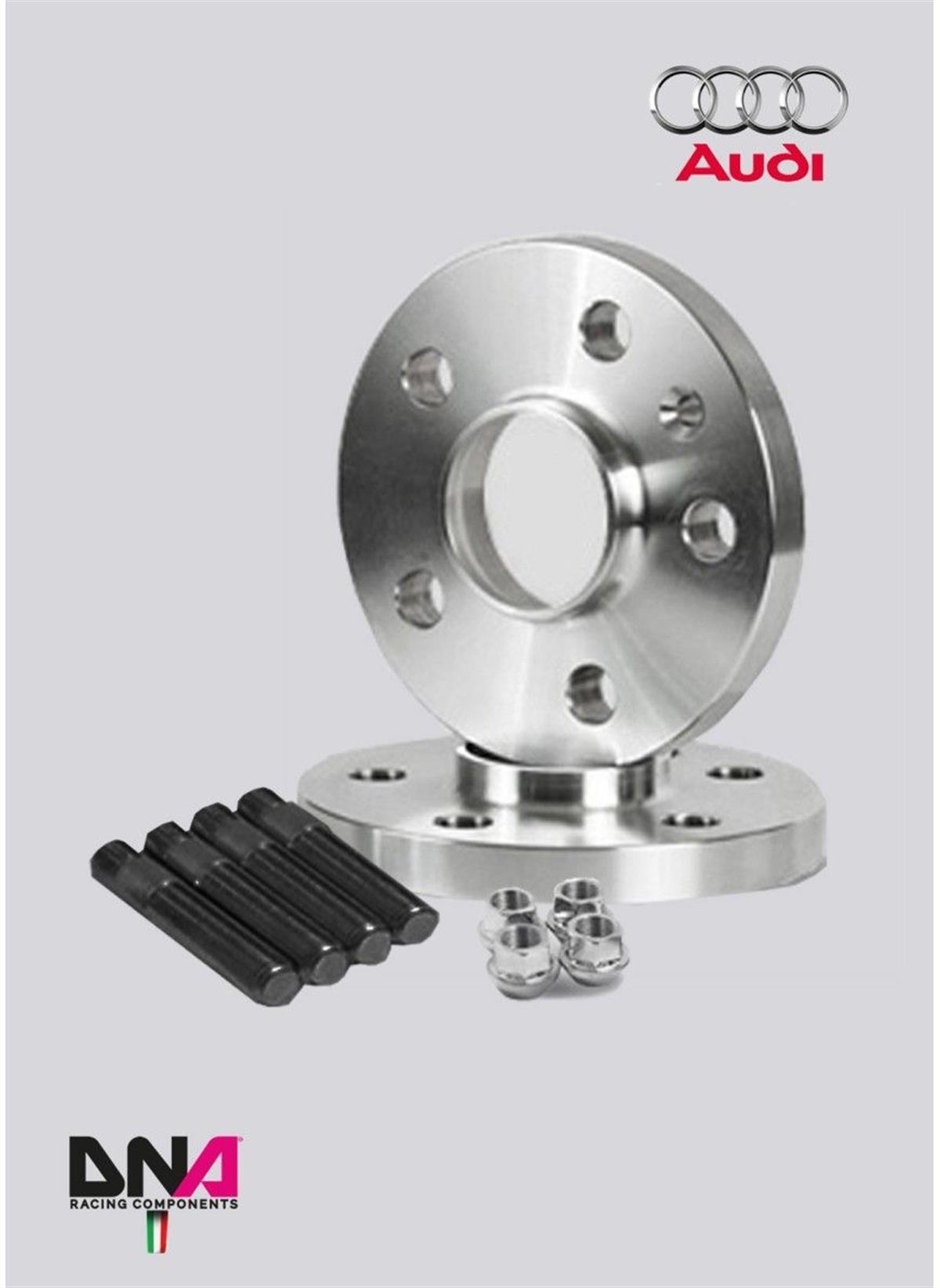 Audi A1‐S1 8X1‐8Xk Wheel Spacers (Pair) 23 Mm + Studs + Nuts Kit ( Pc1283 )