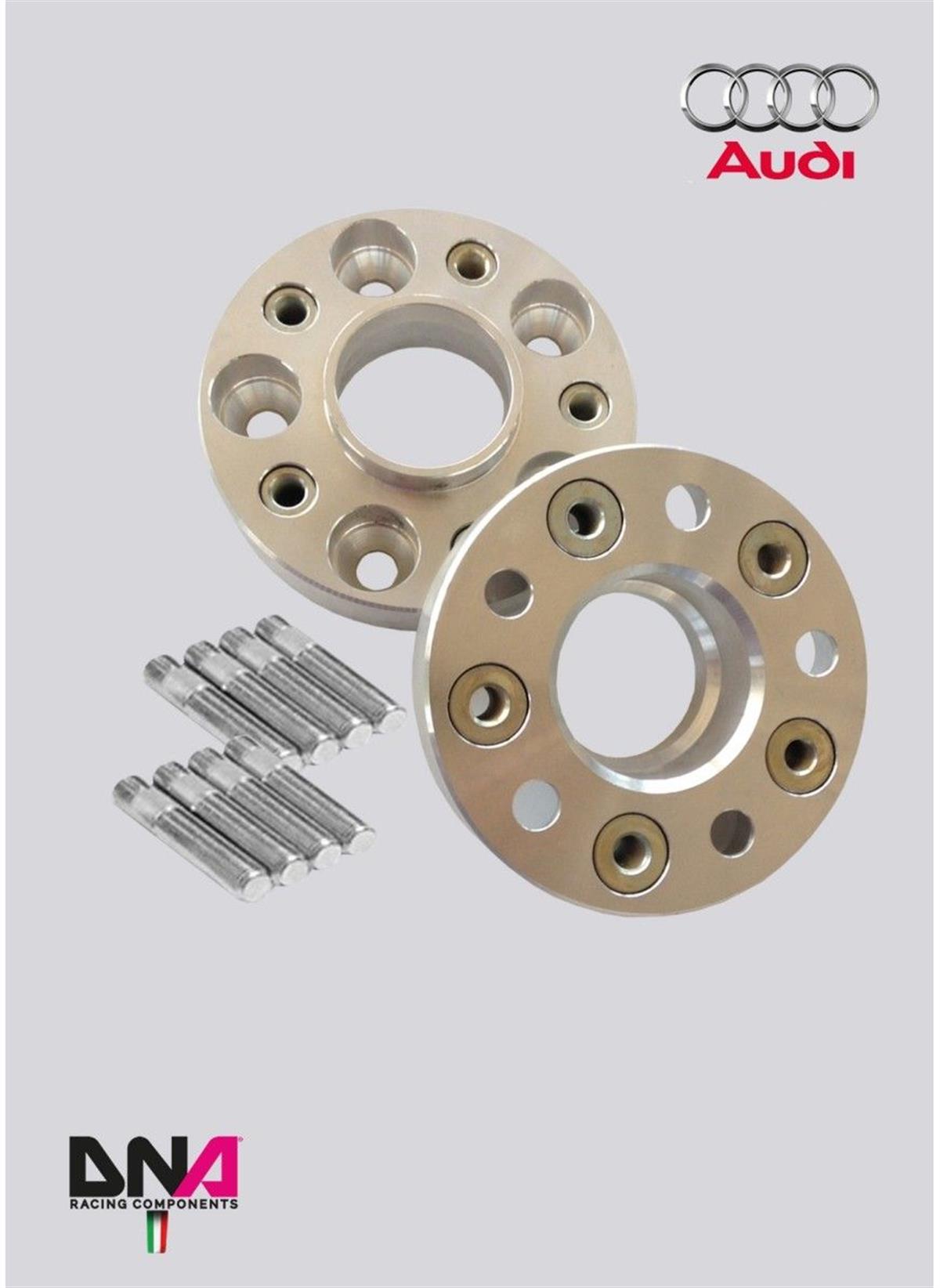 Audi A1‐S1 8X1‐8Xk Wheel Spacers (Pair) 25Mm With Inserts + Bolts And Nuts Kit ( Pc1284 )