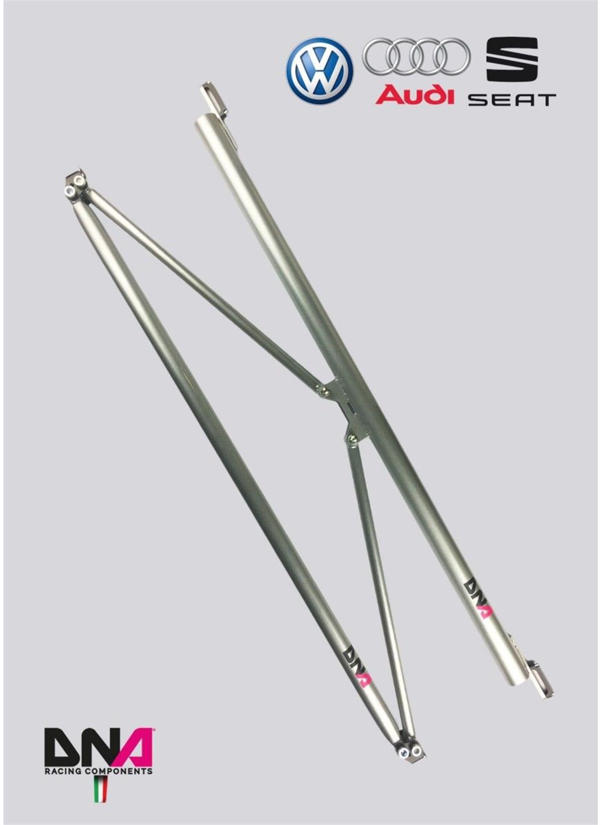 Audi A3 8V Rear Strut Bar With Tie Rods + Rear Bottom Stiffening Bar Kit ( Pc1545 )