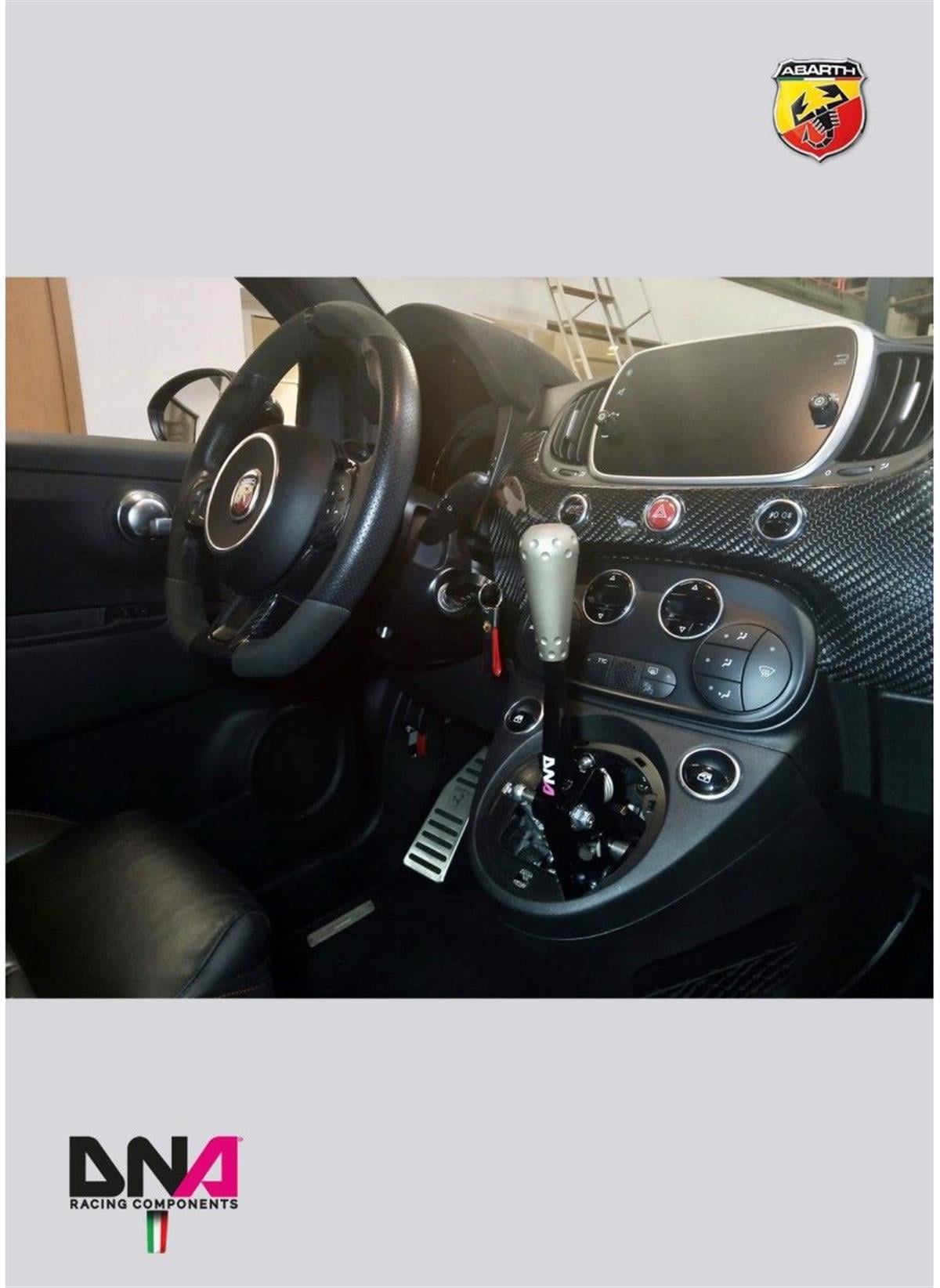 Fiat 500 Aluminium 695 Style Titanium Knob For Dna Shift Kit ( Pc1578At )