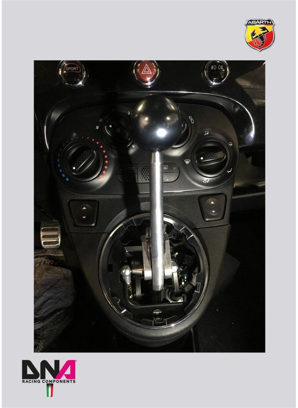 Fiat 500 Anodised Performance Adj Short Shifter With Aluminium 695 Style Titanium Knob Kit (Abarth &
Multijet Only) ( Pc1571T )