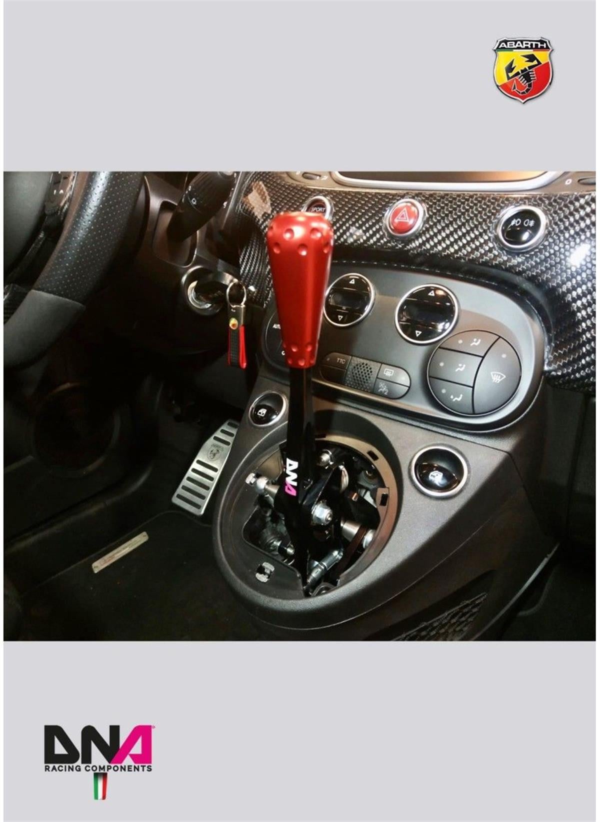 Fiat 500 Anodised Performance Adj Short Shifter With Aluminium 695 Style Red Knob Kit (Abarth &
Multijet Only) ( Pc1571R )