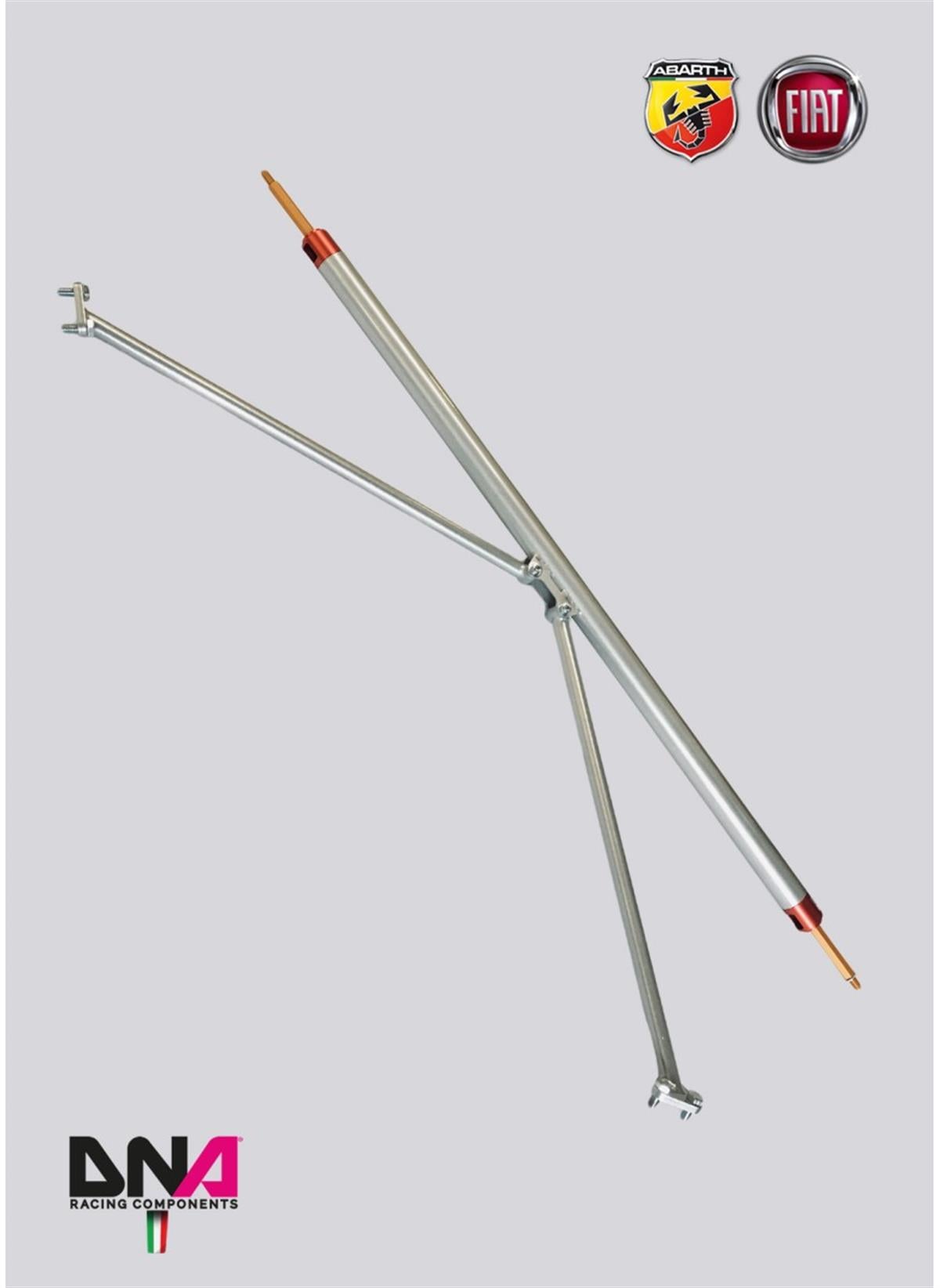 Fiat 500 Eu Rear Strut Bar With Tie Rods Kit (4 Seats) ( Pc1706 )