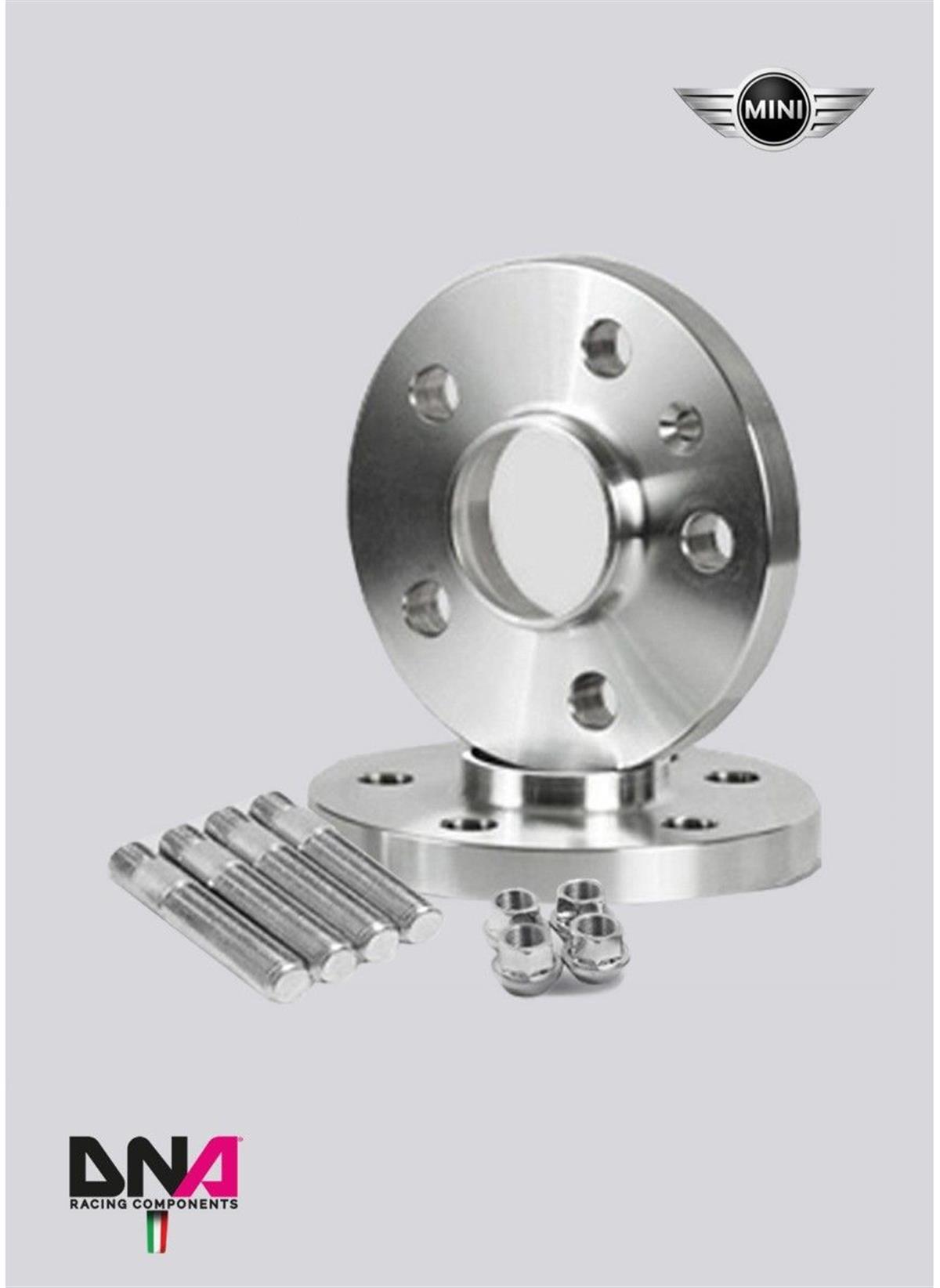 Mini (R50 R52 R53) Wheel Spacers (Pair) 16 Mm + Studs + Nuts Kit ( Pc0370 )