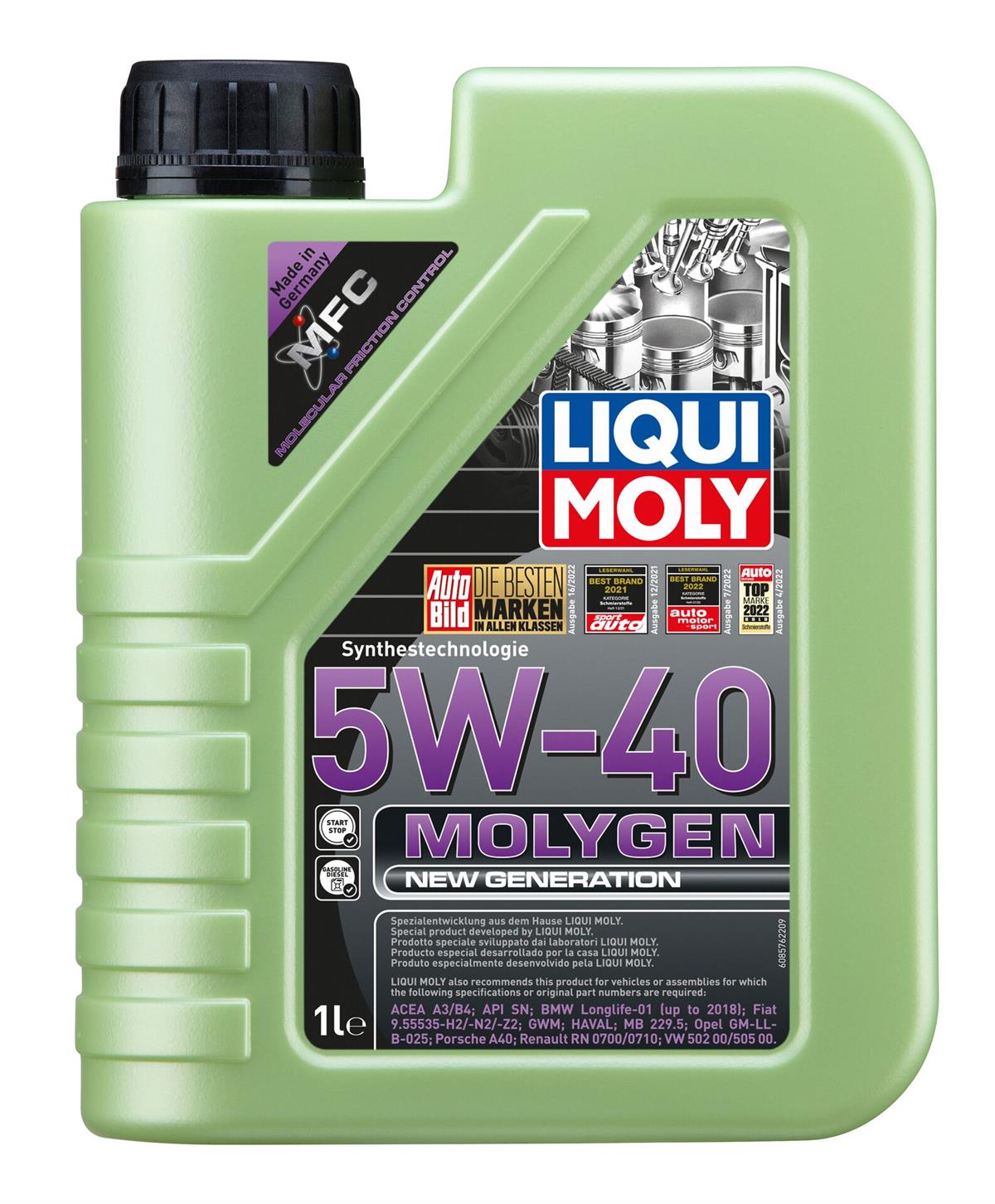 Molygen New Generation 5W-40 1 l (BENZİN&DİZEL)
