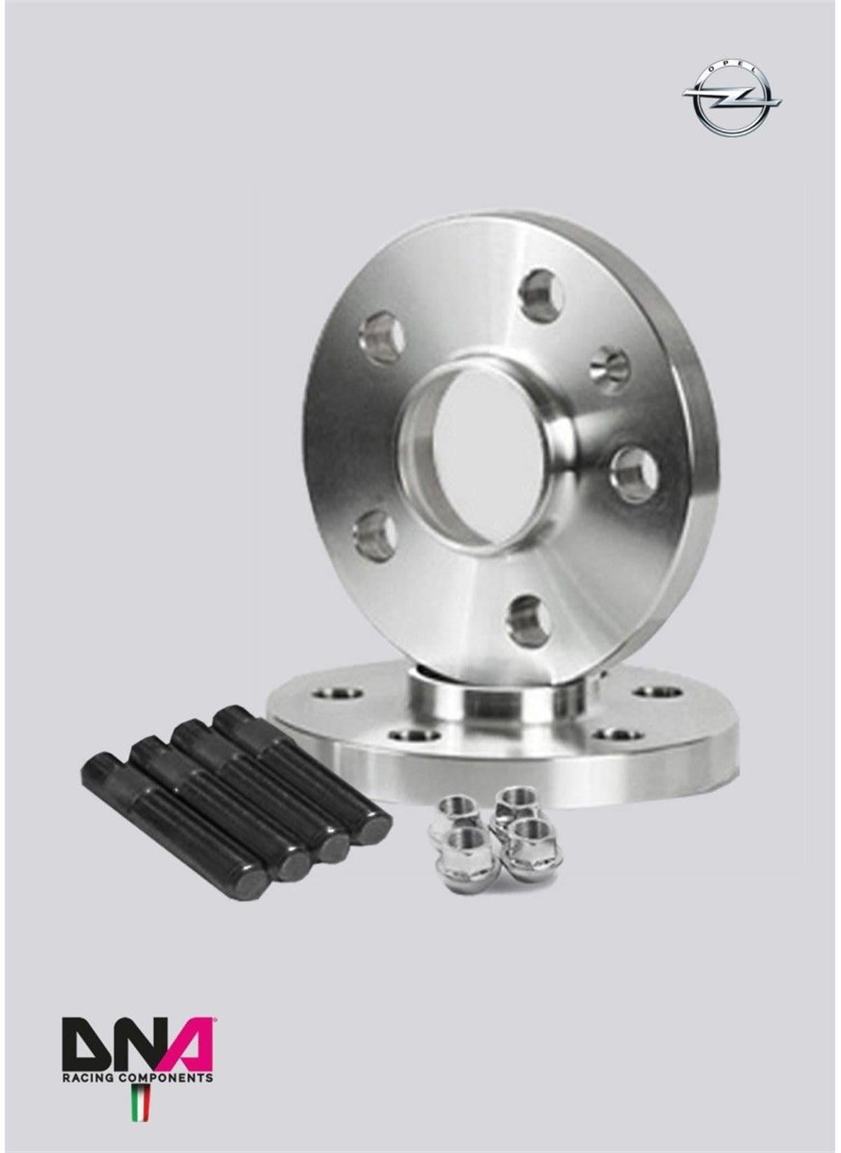 Opel Corsa D ‐ E 4 Holes Wheel Spacers (Pair) 23 Mm + Studs + Motorsport Nuts Kit ( Pc0369 )