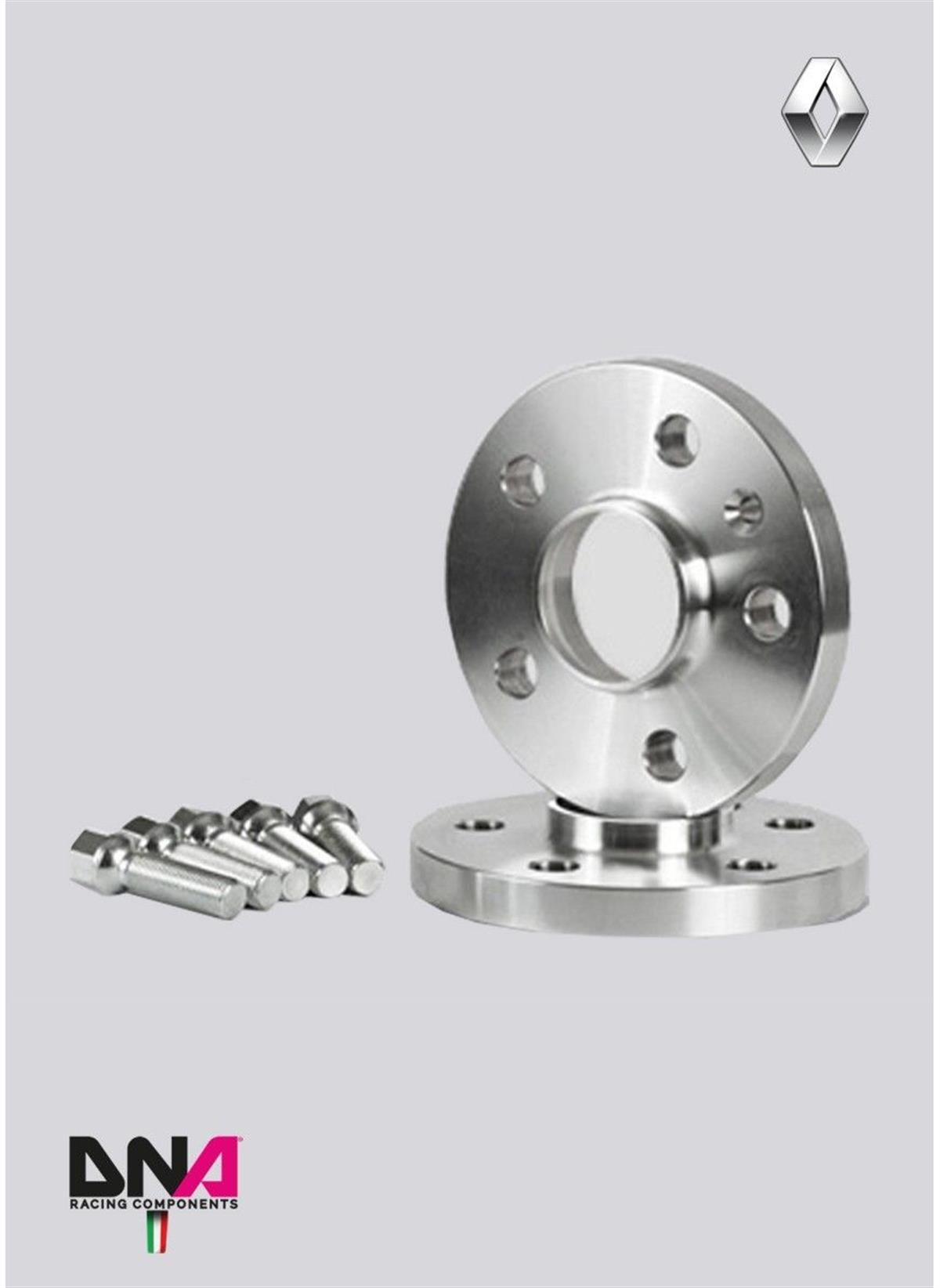Renault Clio 4 And Rs Wheel Spacers (Pair) 5 Mm + Bolts Kit No Centering ( Pc0723 )