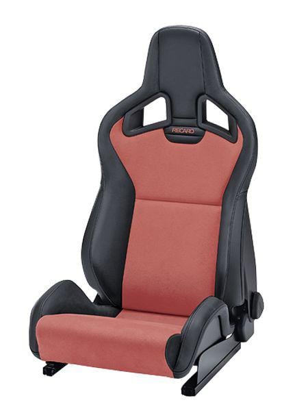 Sportster CS - Siyah Suni Deri / Kırmızı Dinamica Süet 