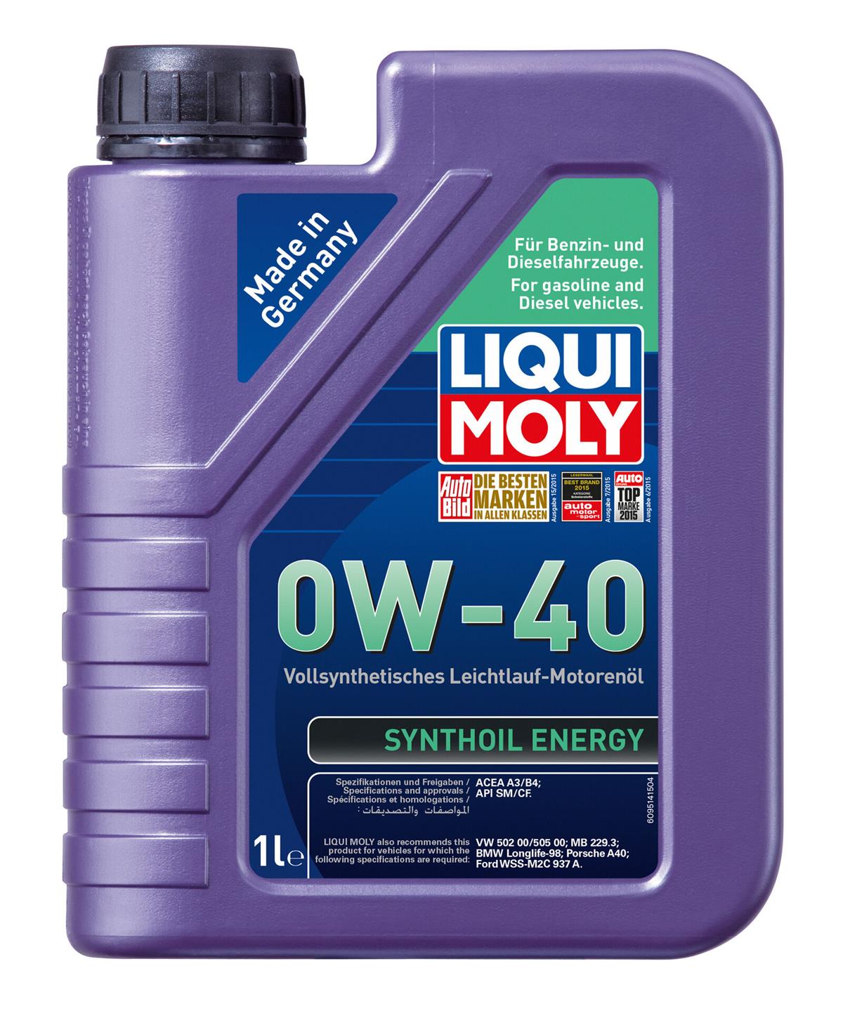 Synthoil Energy 0W-40 1 l