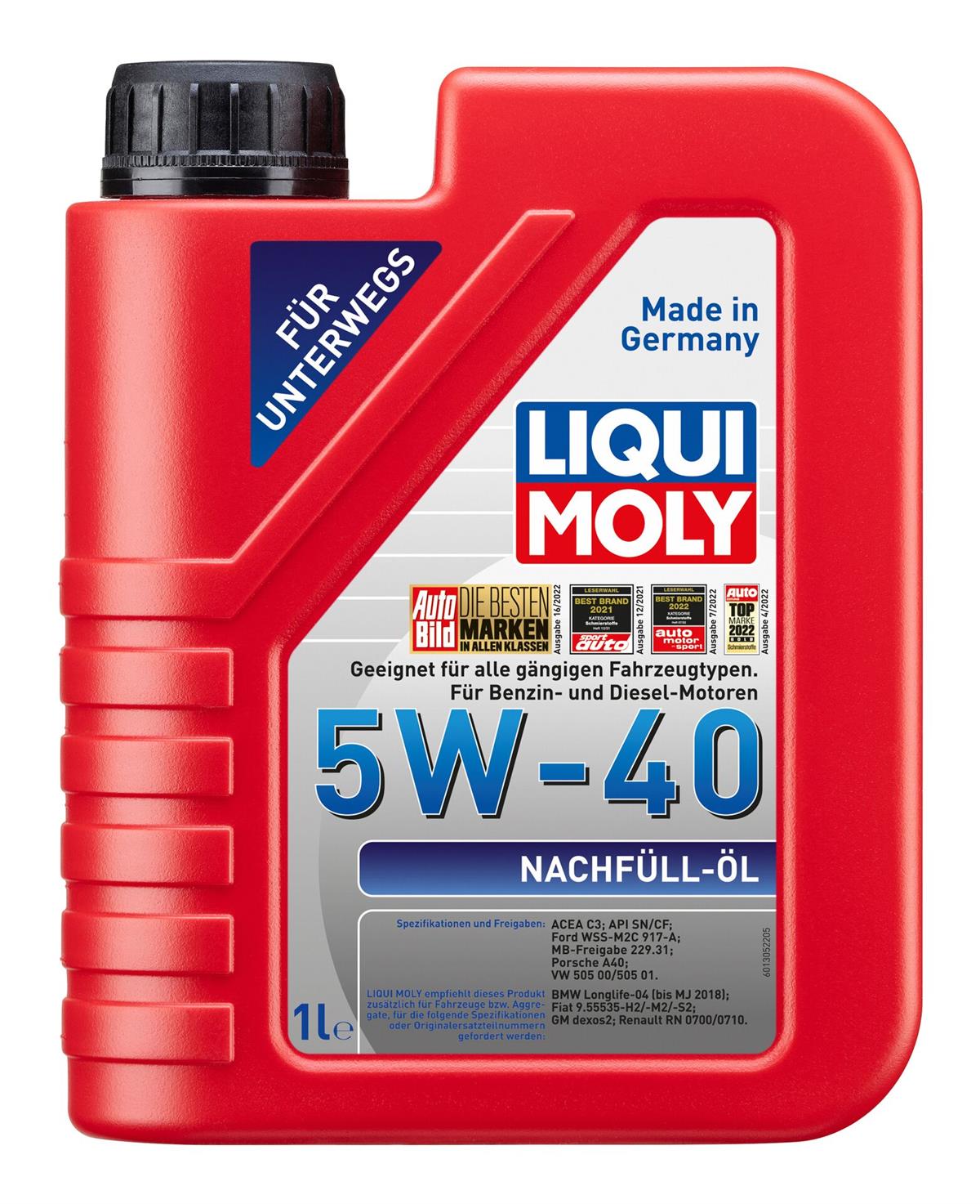 TOP-UP OIL 5W-40 1 l
