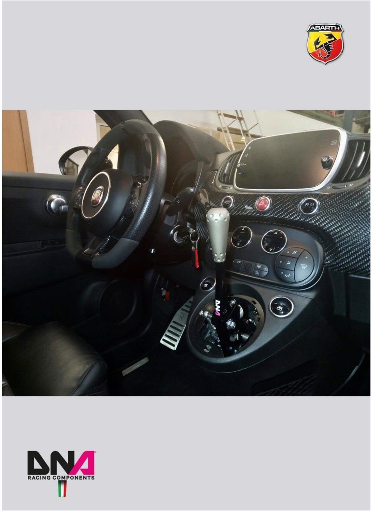 Fiat 500 Aluminium 695 Style Titanium Knob For Dna Shift Kit ( Pc1578At )
