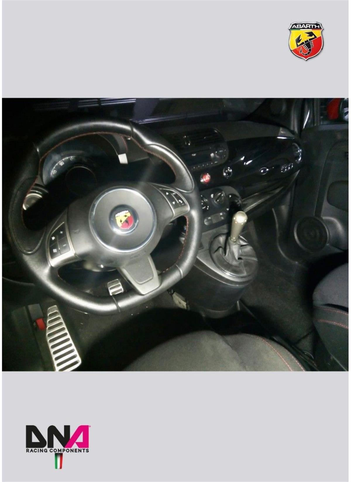 Fiat 500 Aluminium 695 Style Titanium Knob For Original Shift Kit ( Pc1582T )