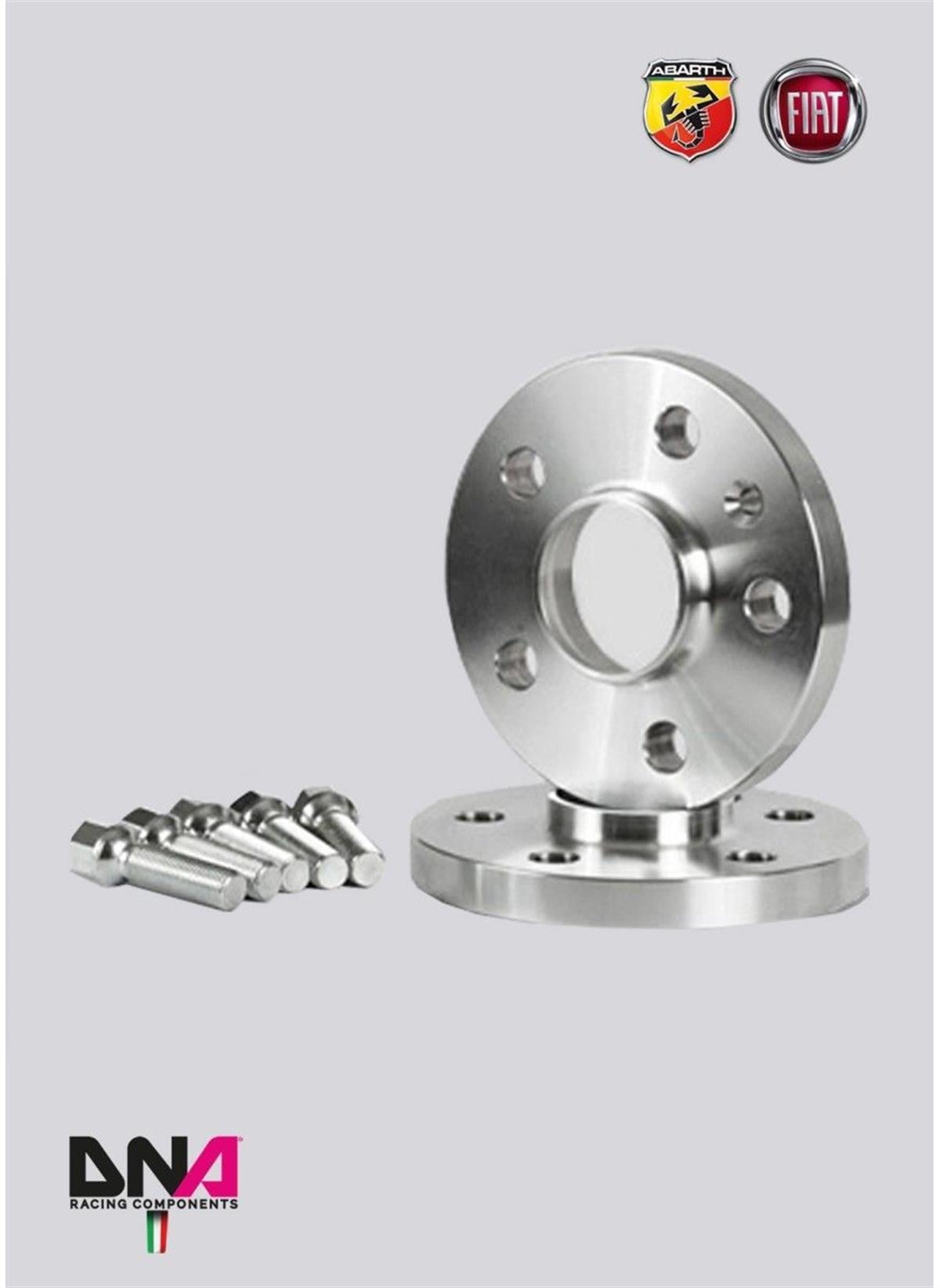 Fiat Panda Wheel Spacers (Pair) 10 Mm + Bolts Kit No Centering ( Pc0309 )