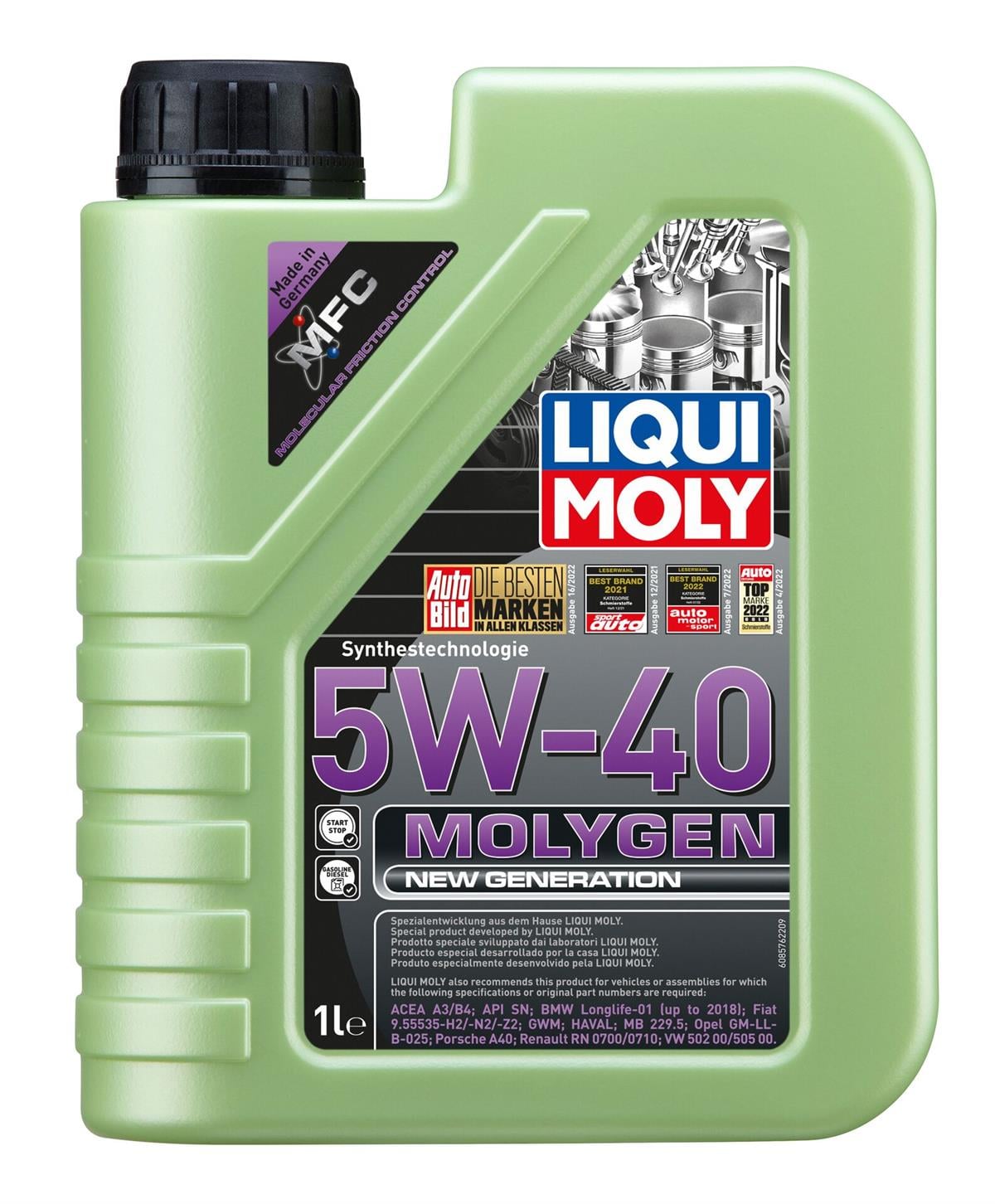 Molygen New Generation 5W-40 1 l (BENZİN&DİZEL)