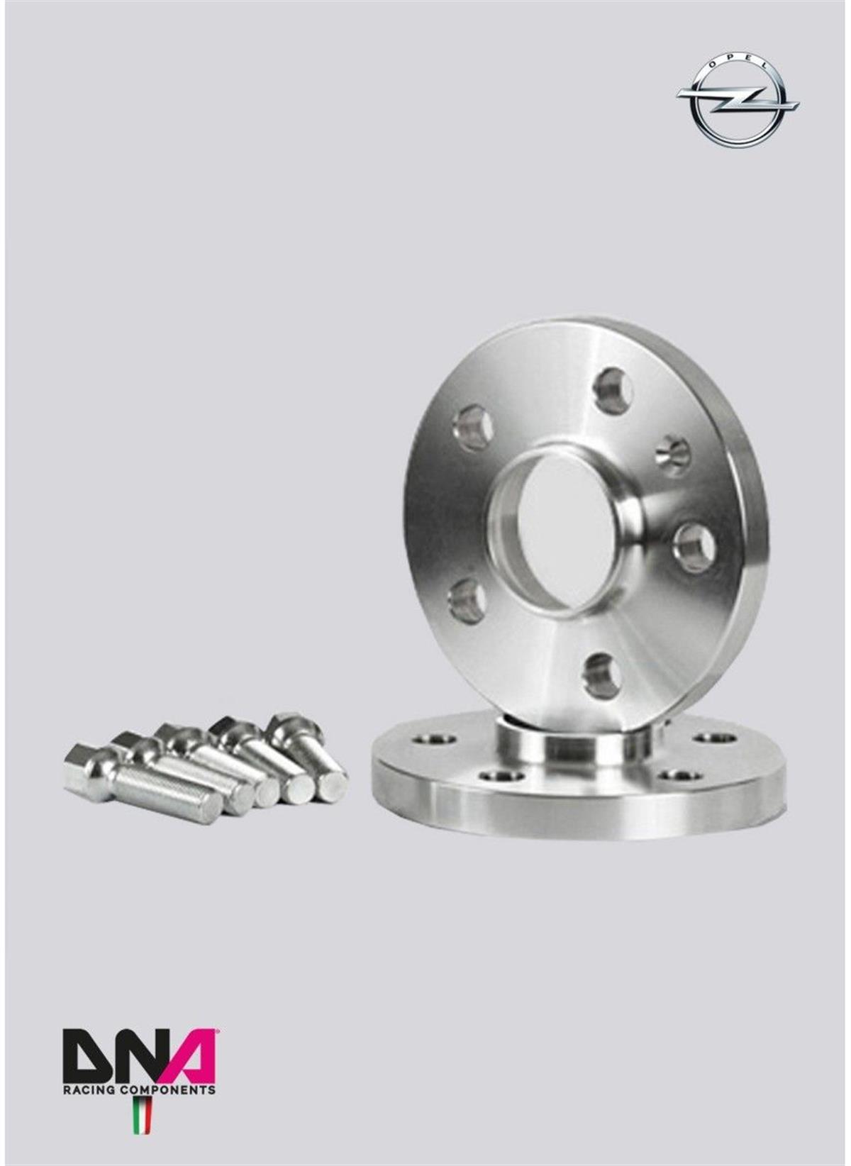 Opel Corsa D ‐ E 5 Holes Wheel Spacers (Pair) 10 Mm + Bolts Kit No Centering ( Pc0331 )