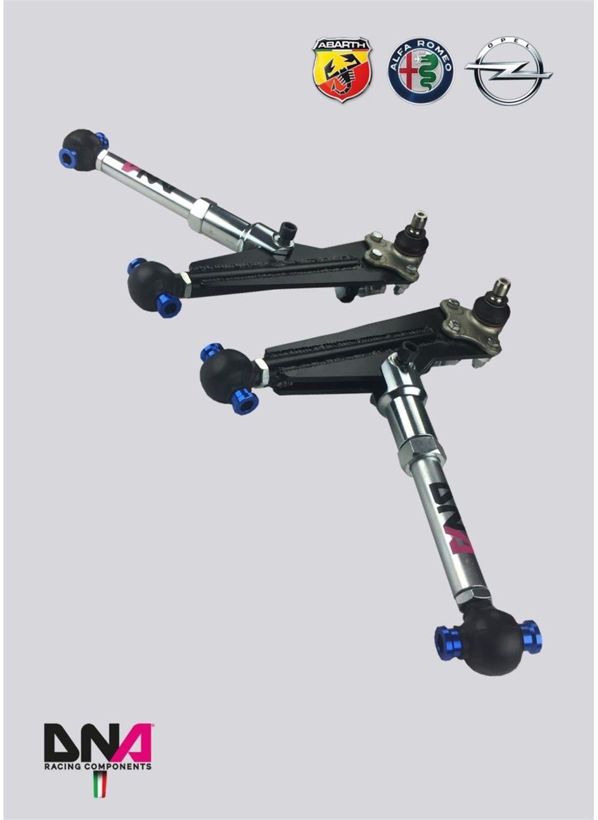 Opel Corsa D ‐ E Adjustable Camber Caster Suspension Arms Kit ( Pc1147 )