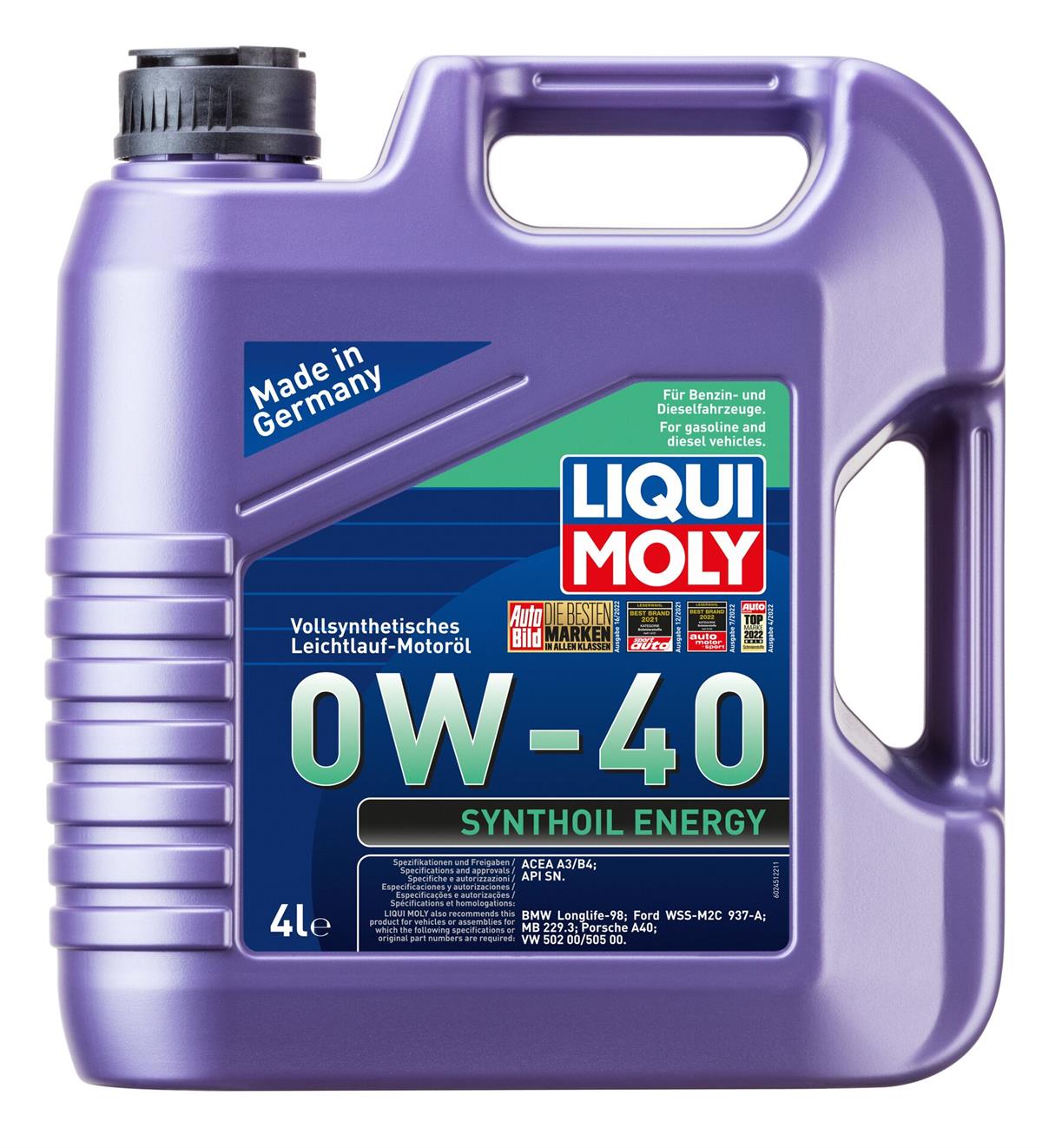Synthoil Energy 0W-40 4 l