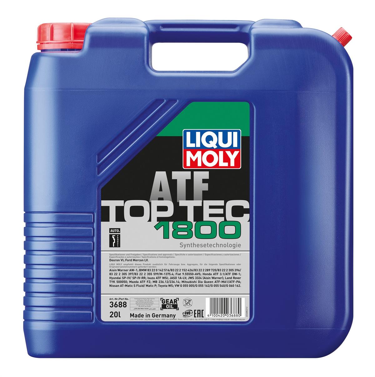 TOP TEC ATF 1800 OTOM.ŞANZ.YAĞI 20 L