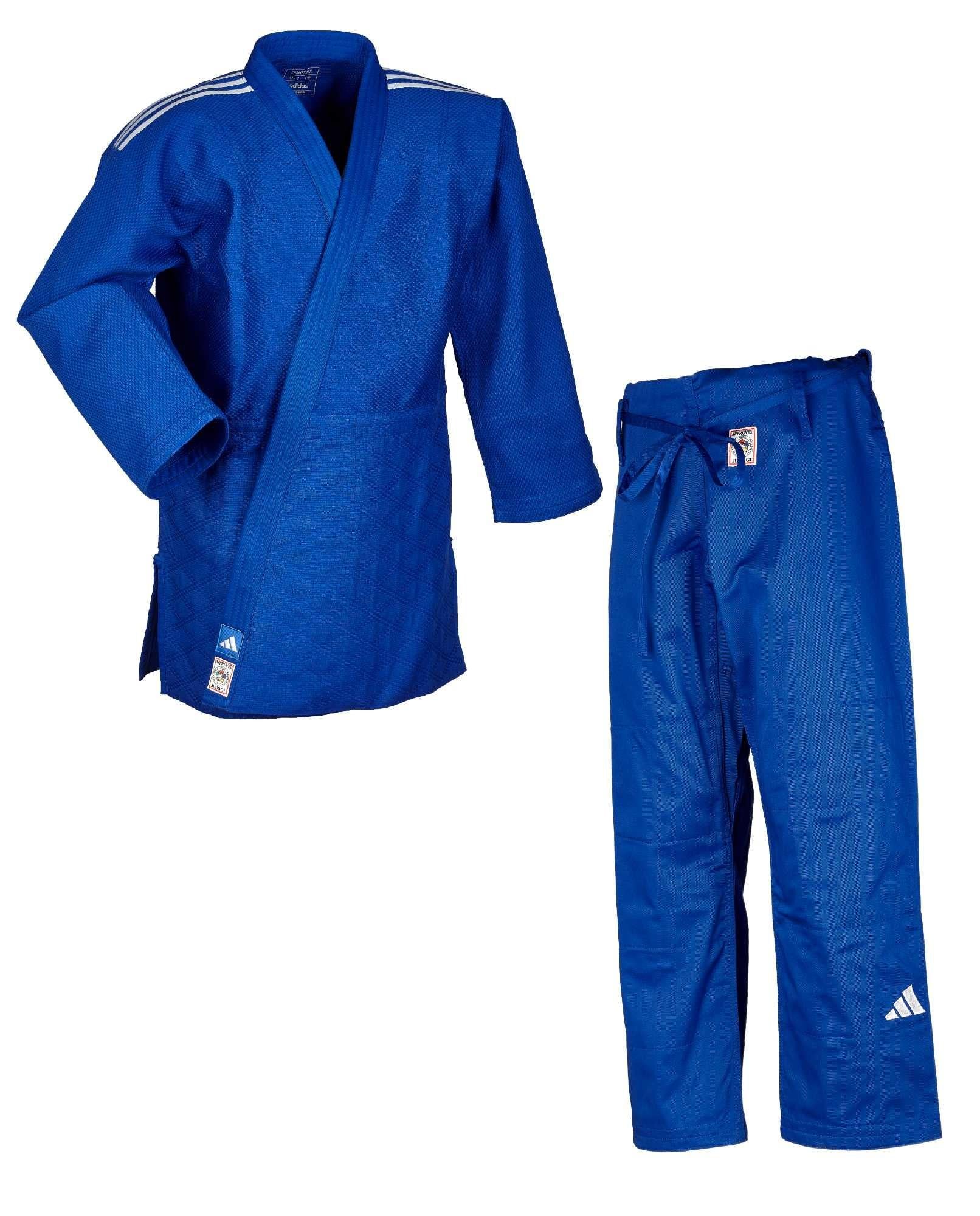 Adidas Champion III IJF Onaylı Judo Elbisesi Mavi Judogi