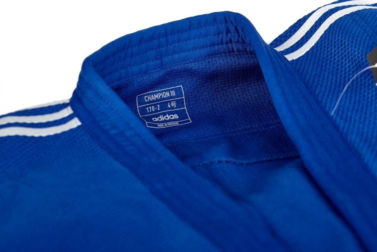 Adidas Champion III IJF Onaylı Judo Elbisesi Mavi Judogi