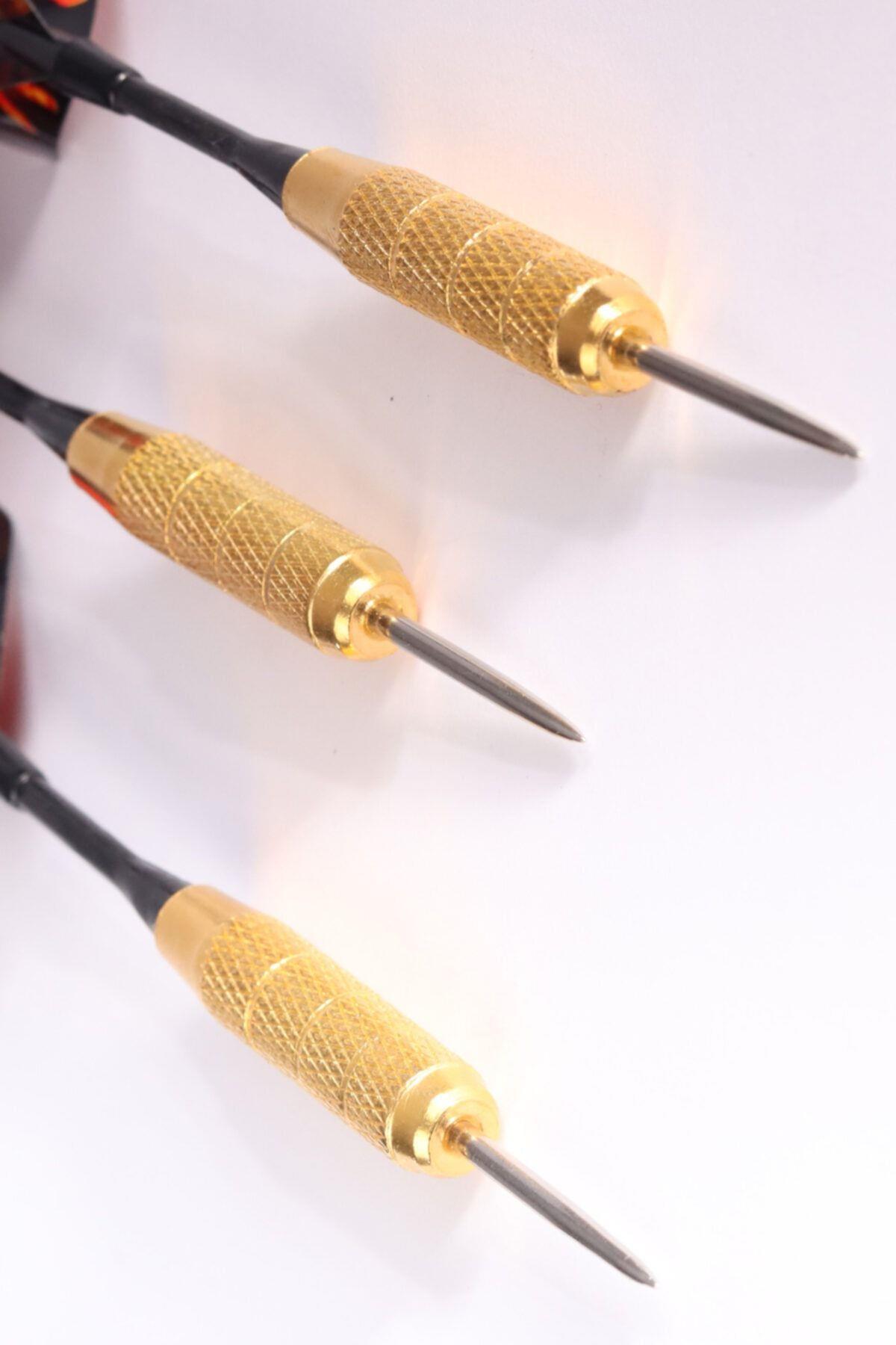 Delta 20 Gr. Dart Oku (3’lü Set) - Çelik Uç + Pirinç Gövde + Renkli Kanat - Dart Oku Seti
