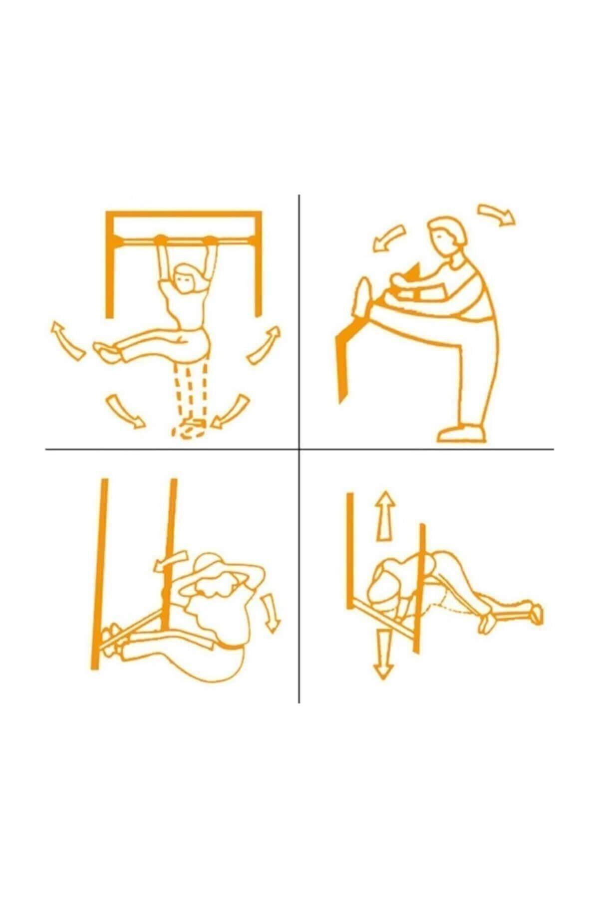 Delta Krom Kapı Barfiksi Barı Mekik Çekme Aleti (60-100 cm Arası)