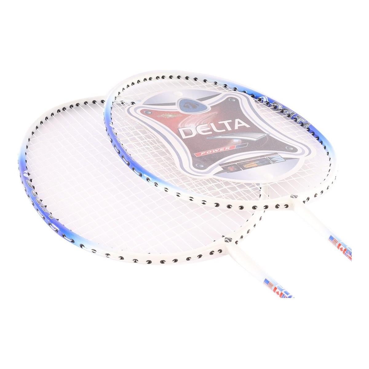 Delta Tek Parça Halinde Üretim 2 Adet Dura-Strong Badminton Raketi Ve Deluxe Badminton Çantası Seti