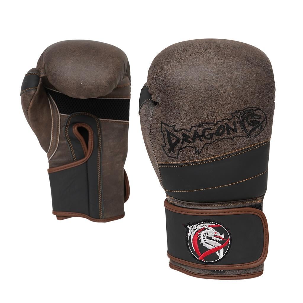Dragon 30211-L  Antique Hakiki Deri Boks Eldiveni