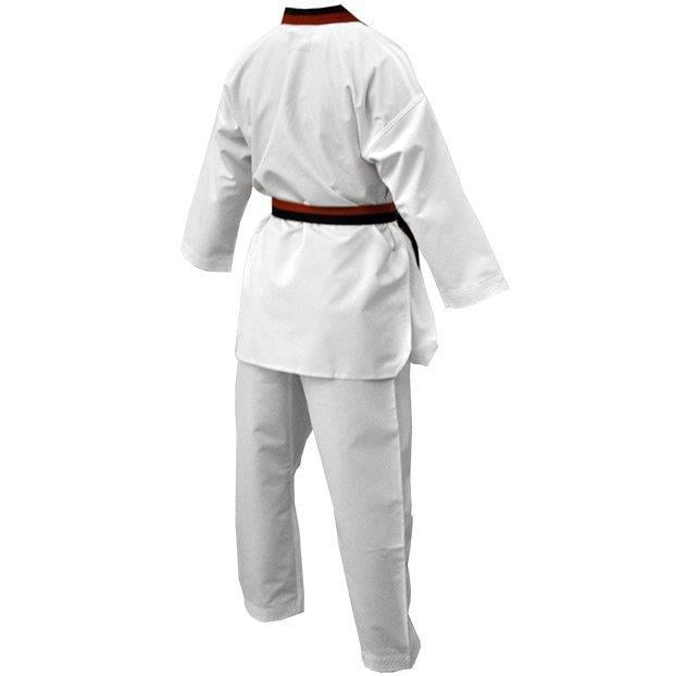 DragonDo 13110 Pum Yaka - Siyah Kırmızı Yaka Taekwondo Elbisesi
