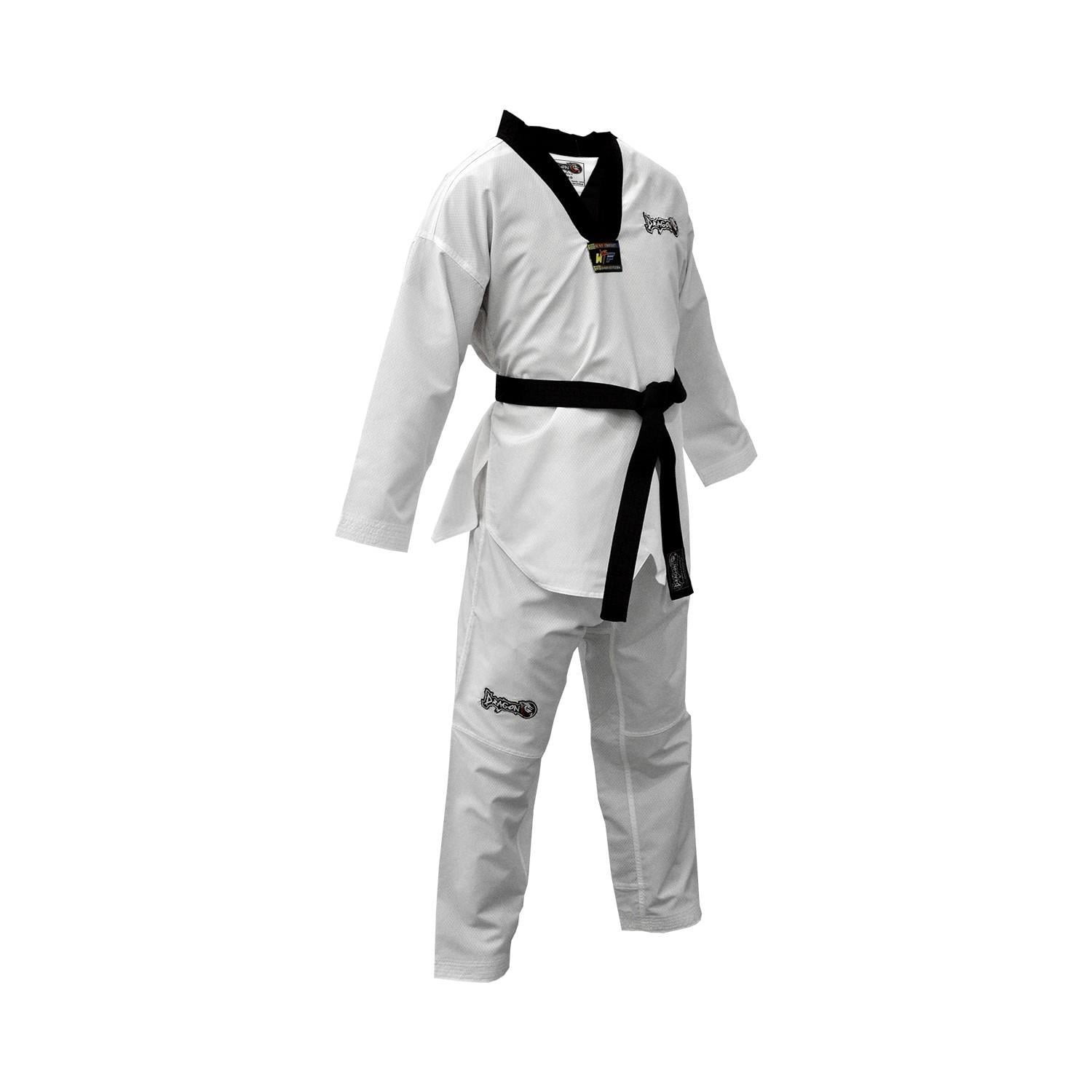 DragonDo 13120 Fighter Siyah Yaka Taekwondo Elbisesi
