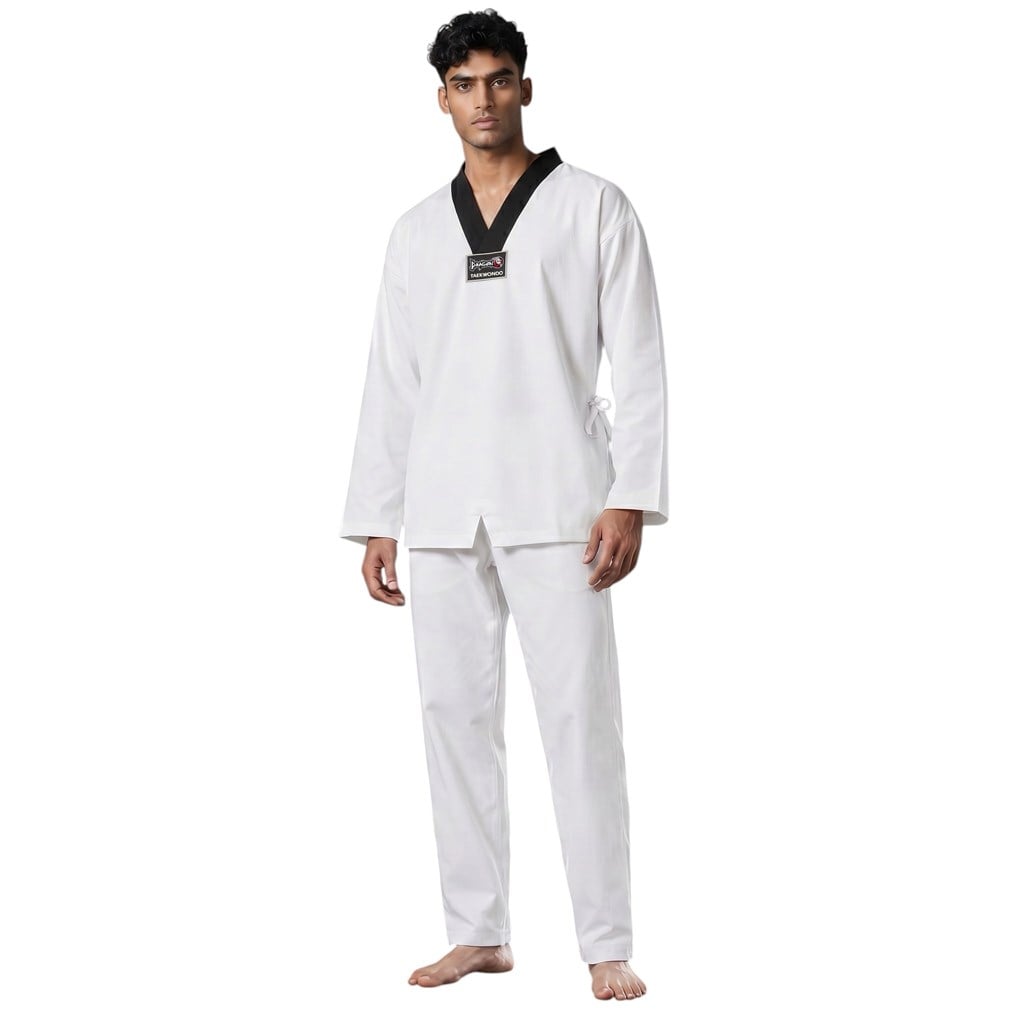 DragonDo 13121 Pro Siyah Yaka Taekwondo Elbisesi