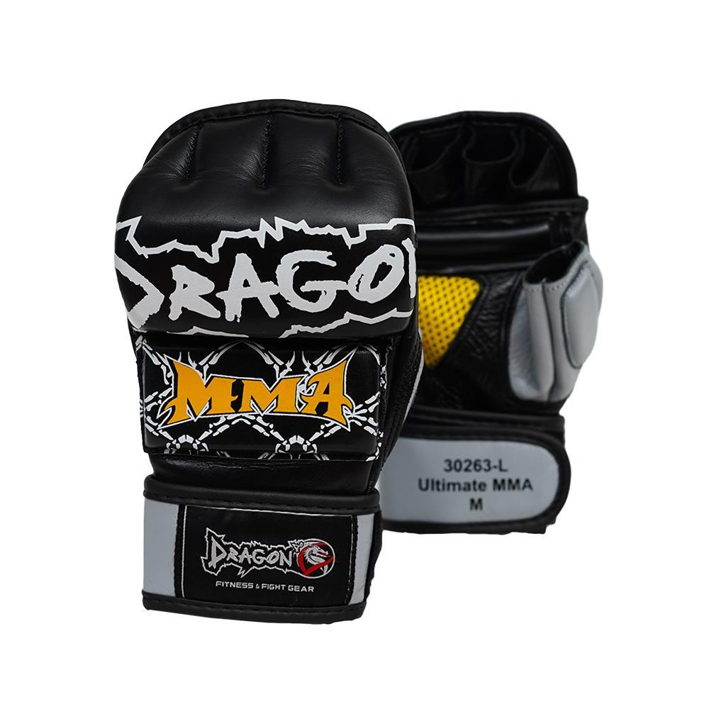 DragonDo 30263-L Ultimate MMA Eldiveni Hakiki Deri Serbest Dövüş Eldiveni