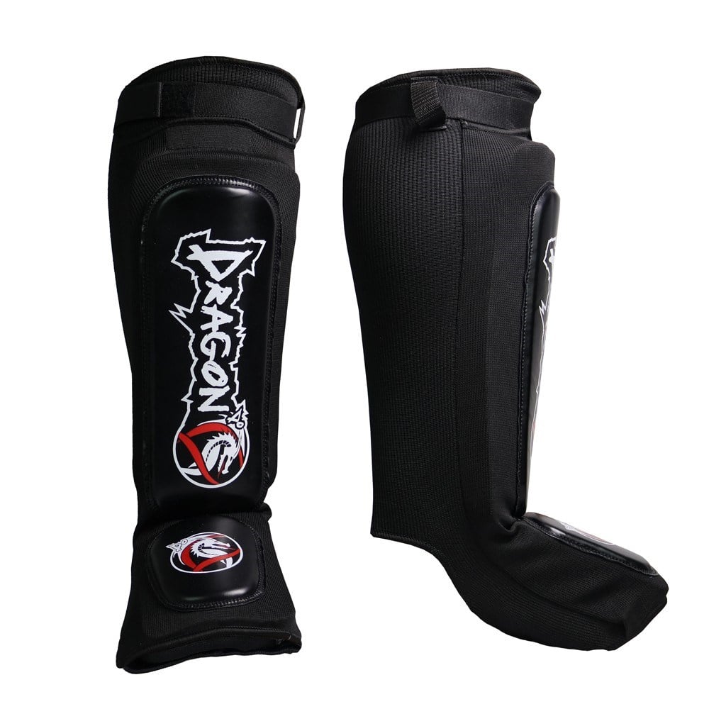 DragonDo 40606-II NEO Elastik Deri Kaval Ayak Koruyucu Kick Boks Kaval Koruyucu