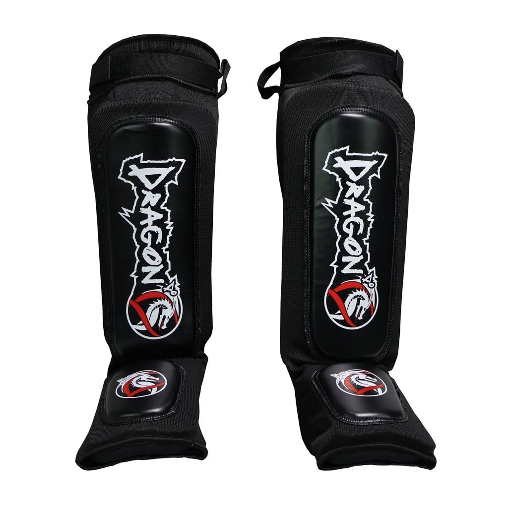 DragonDo 40606-II NEO Elastik Deri Kaval Ayak Koruyucu Kick Boks Kaval Koruyucu