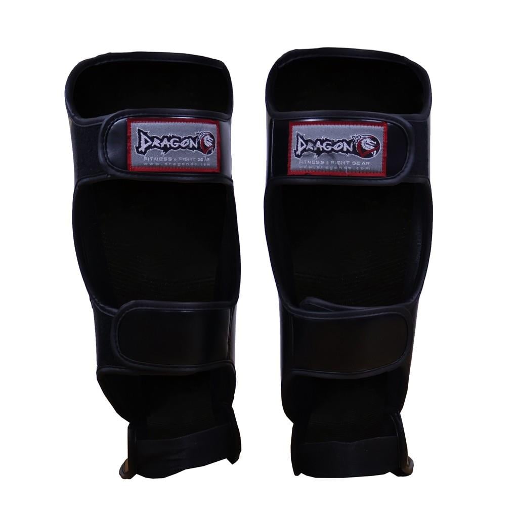 DragonDo 40716-P Kaval Ayak Koruyucu Siyah Gold Kick Boks Kaval Koruyucu