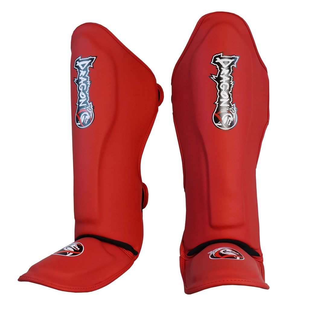 DragonDo 40721-P Kaval Ayak Koruyucu 0825 Kırmızı Kick Boks Kaval Koruyucu