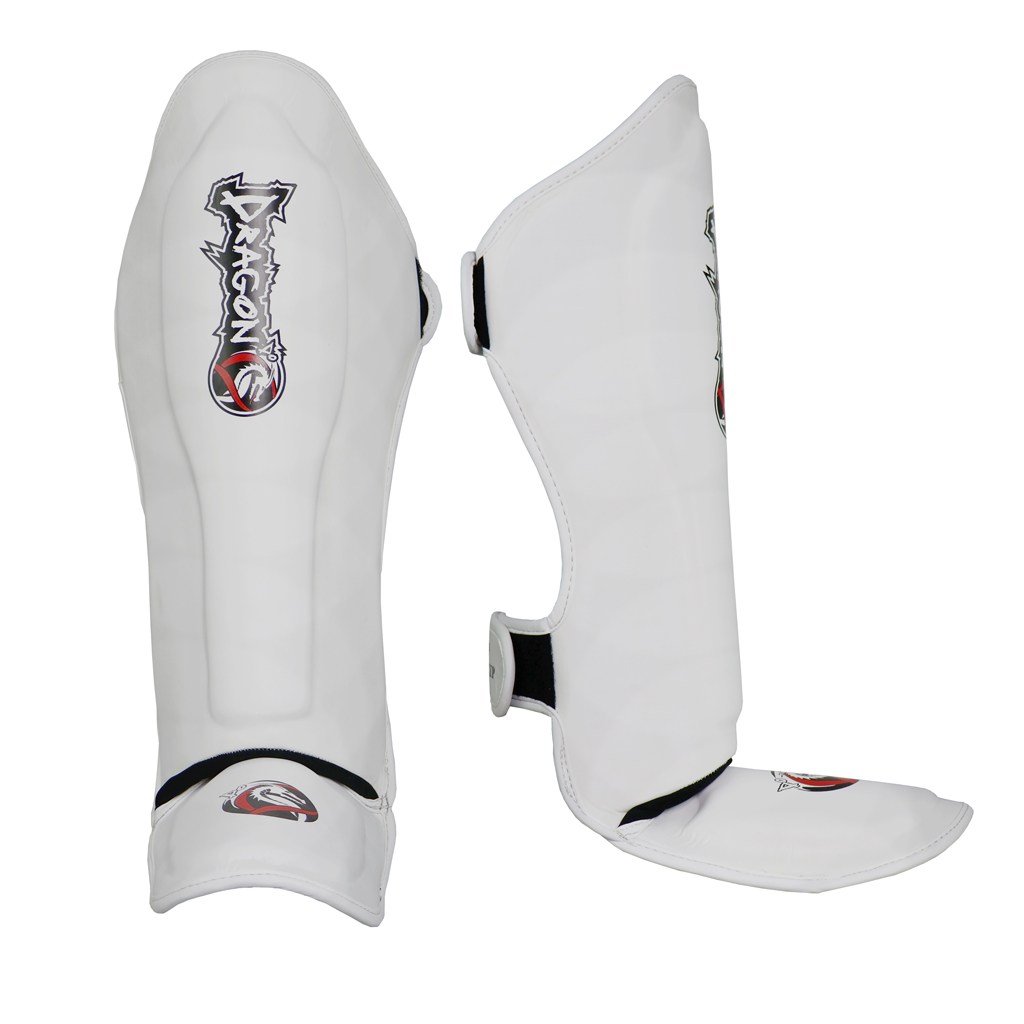 DragonDo 40721-P Muaythai Kick Boks Kaval Ayak Koruyucu Beyaz