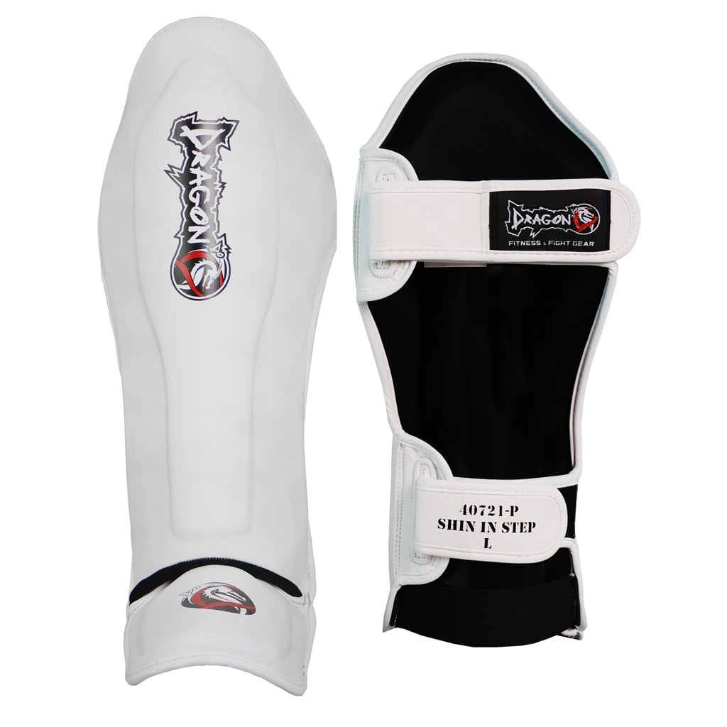 DragonDo 40721-P Muaythai Kick Boks Kaval Ayak Koruyucu Beyaz