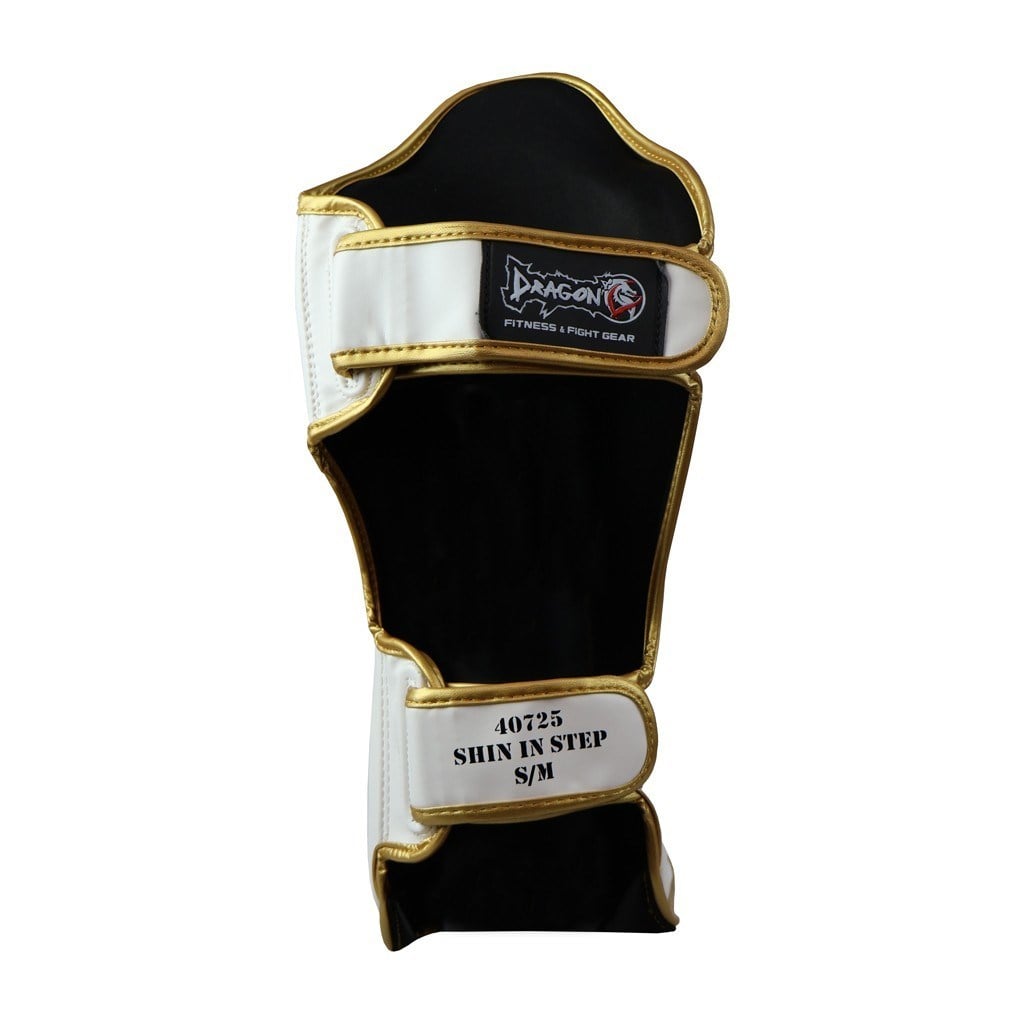 DragonDo 40725-P Kaval Ayak Koruyucu NEO Gold Beyaz Kick Boks Kaval Koruyucu