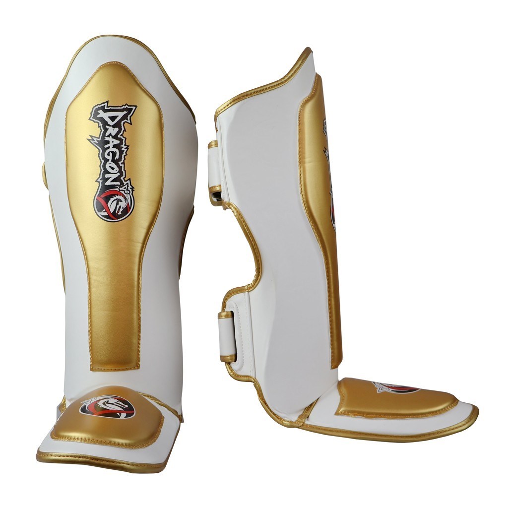 DragonDo 40725-P Kaval Ayak Koruyucu NEO Gold Beyaz Kick Boks Kaval Koruyucu