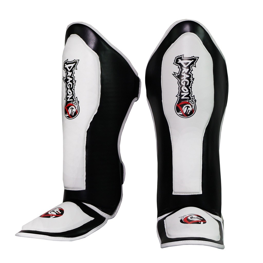 DragonDo 40725-P Kaval Ayak Koruyucu NEO Siyah Beyaz Kick Boks Kaval Koruyucu