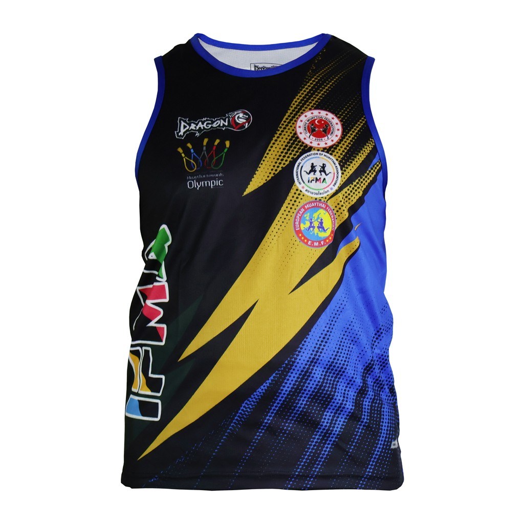 DragonDo 4577 IFMA Muay Thai Atlet Federasyon Logolu Muaythai Atleti