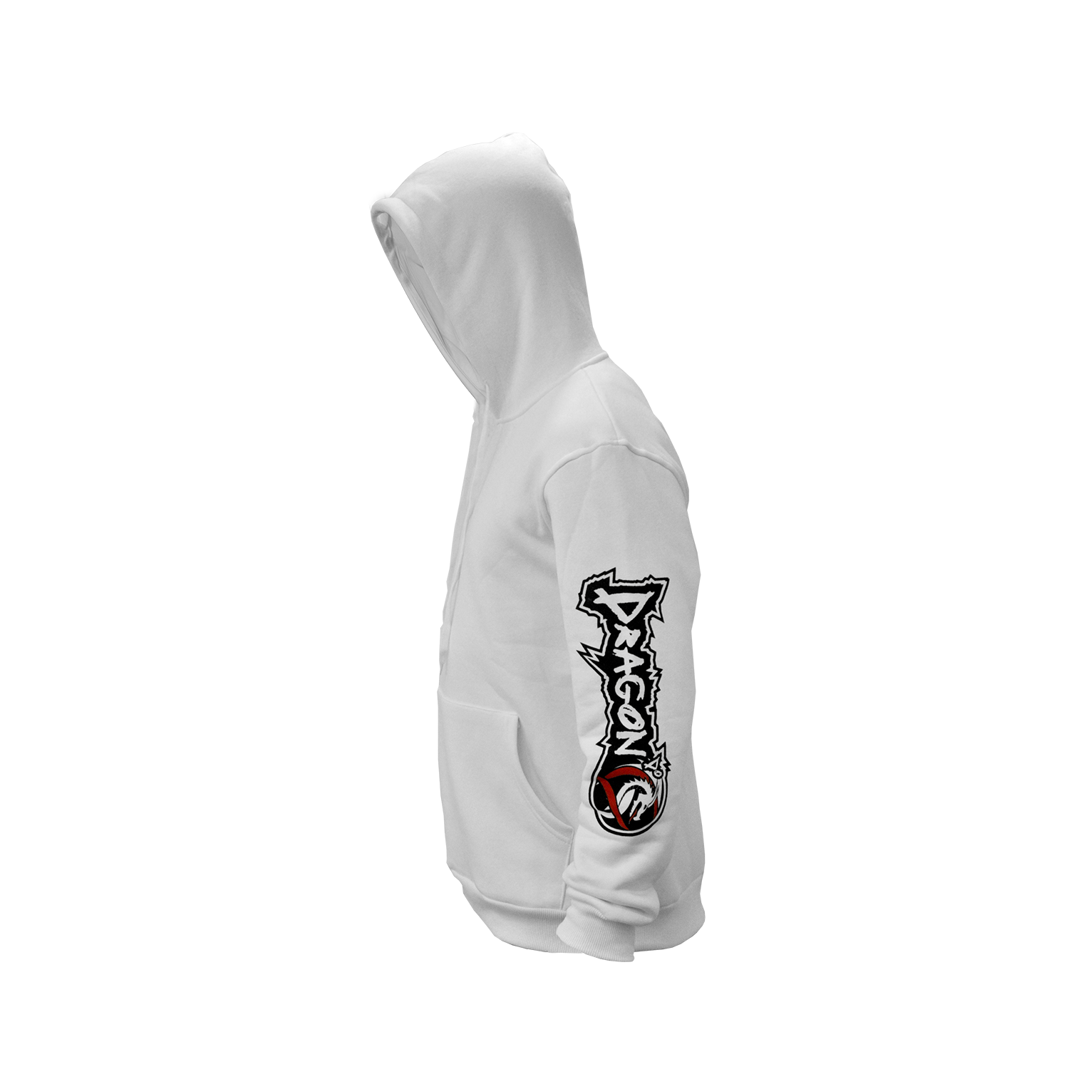 DragonDo 83555 Kapüşonlu Sweatshirt - Pamuklu - Beyaz