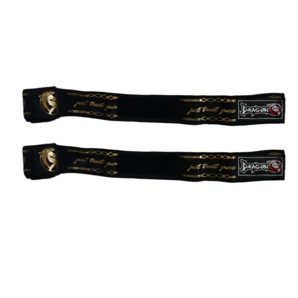 DragonDo 83831 Just Trust Yourself Gold Logolu 3,5 Metre Bandaj Boks Bandajı