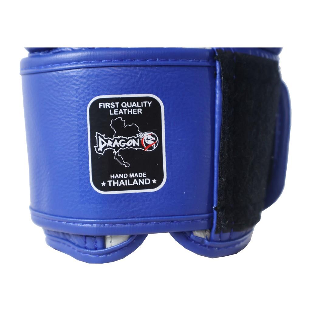DragonDo DRGN-G3 Hakiki Deri Boks Eldiveni Mavi Muay Thai Eldiveni